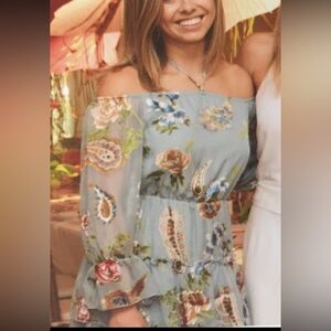 Alice and Olivia off the shoulder dress